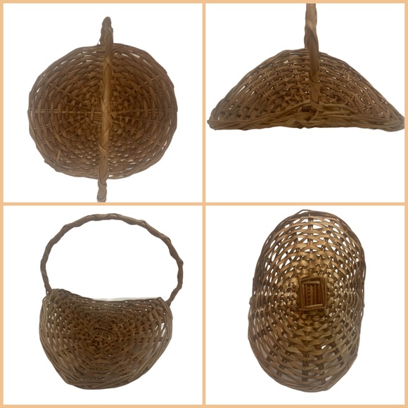 Vintage 70’s MCM Boho Farmhouse Gathering Baskets - Picture 14 of 14